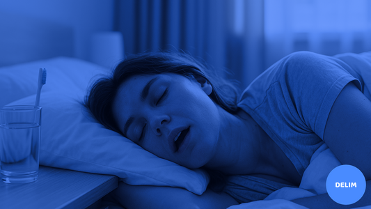 Lady sleeping with open mouth show casing the issues with dry mouth