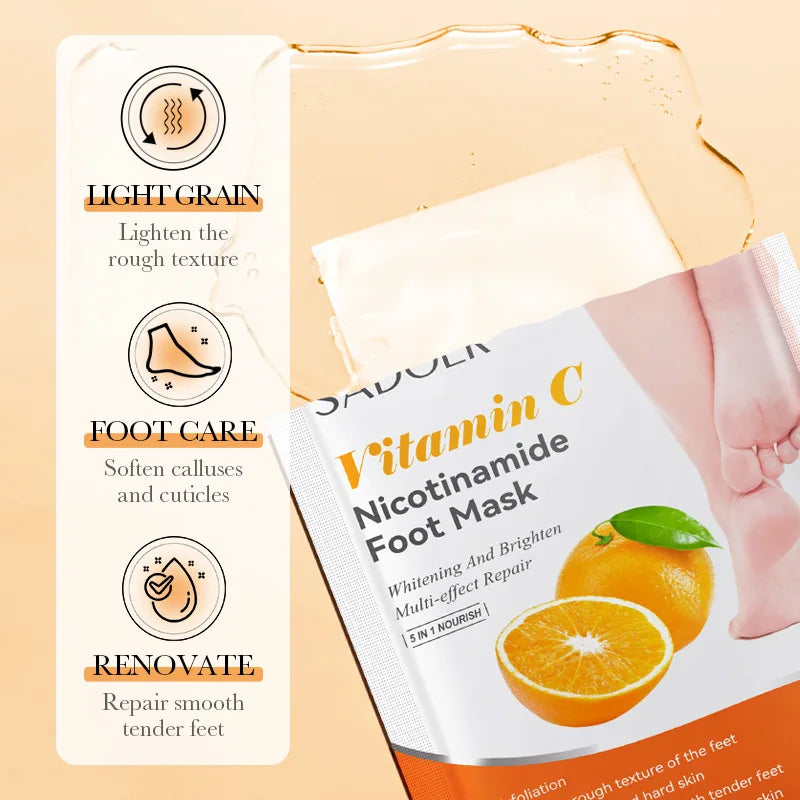 SADOER Fruit Foot Peeling Mask – Exfoliating & Moisturizing