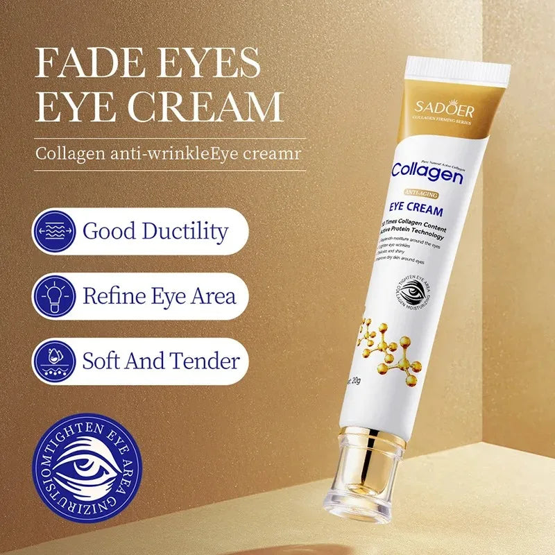 SADOER Collagen Retinol Eye Cream – Anti-Dark Circles & Firming