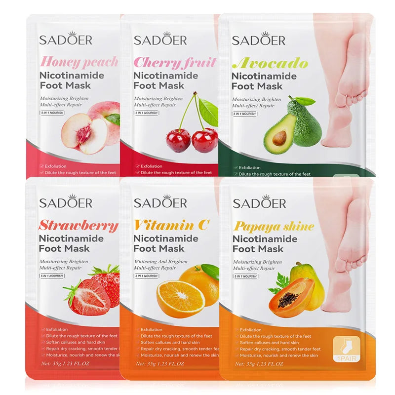 SADOER Fruit Foot Peeling Mask – Exfoliating & Moisturizing