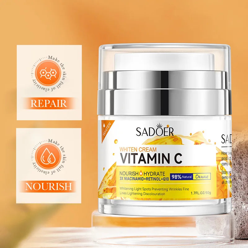 SADOER Vitamin C Collagen Face Cream – Firming & Hydrating