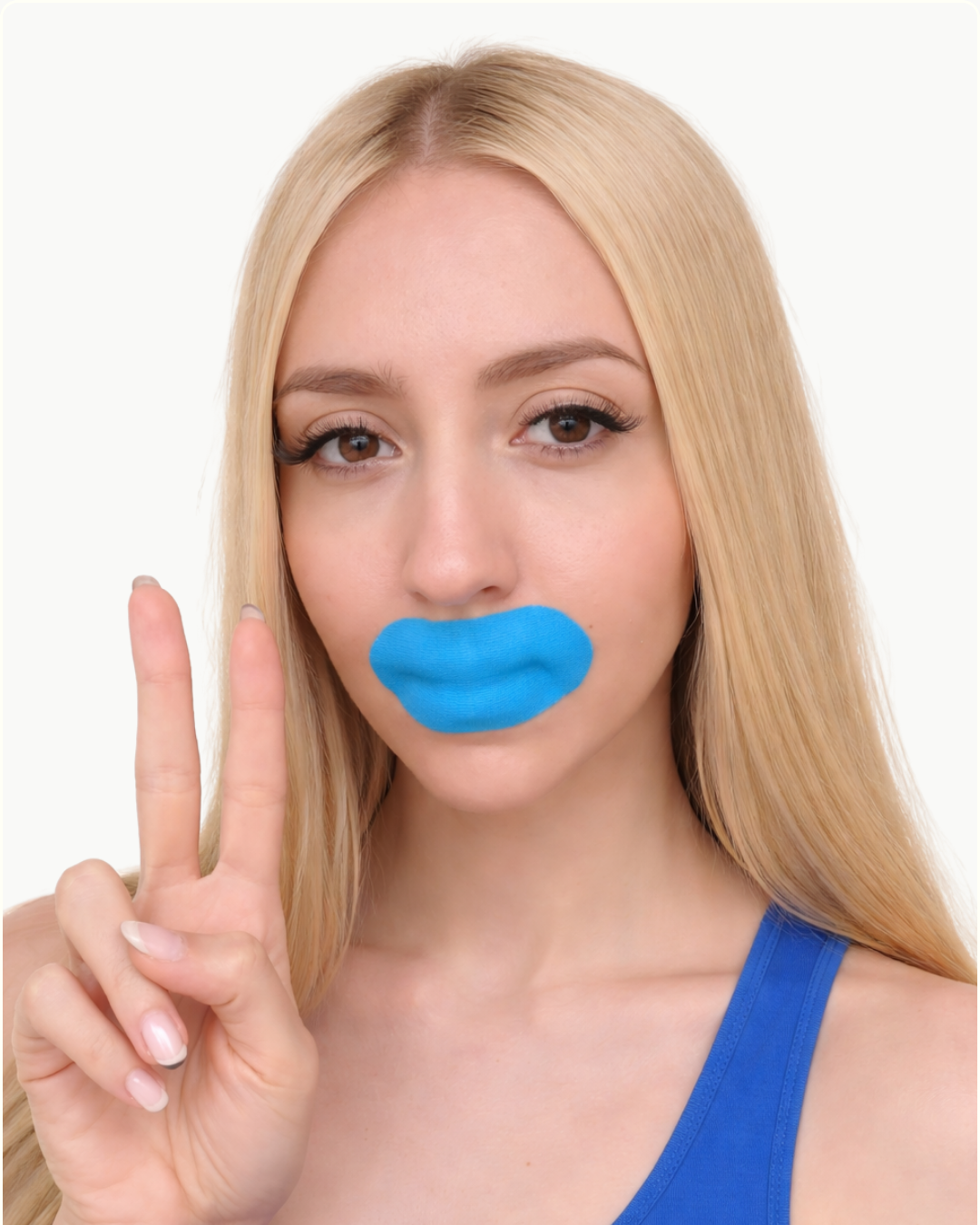 DELIM mouth tape applied for nasal breathing during sleep — UK customer photo